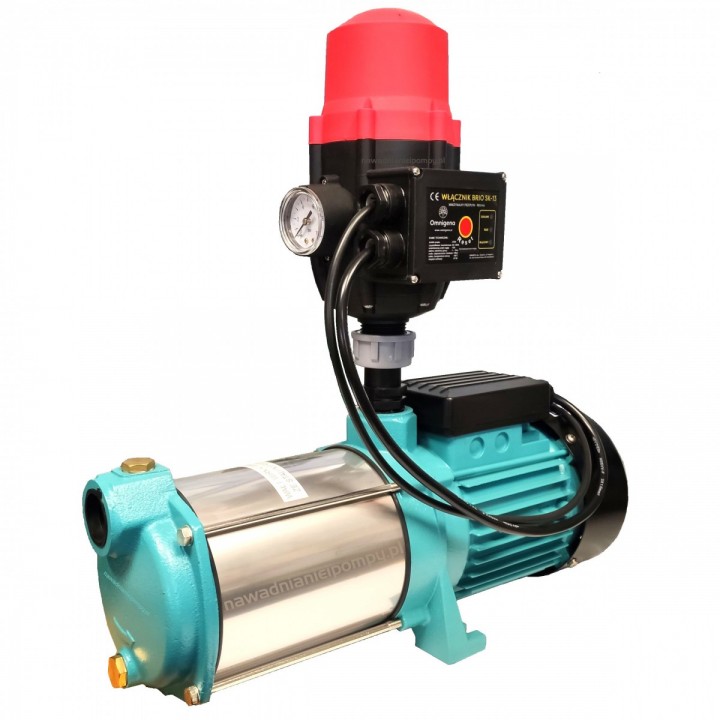 MH 1800 Inox Premium z BRIO SK-13 zestaw bezzbiornikowy Omnigena